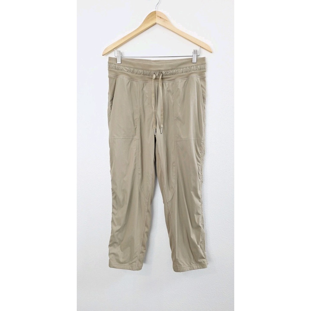 Lululemon Beyond the Studio Crop Pants Women's Size 8 Trench 24" Inseam‎ Lined